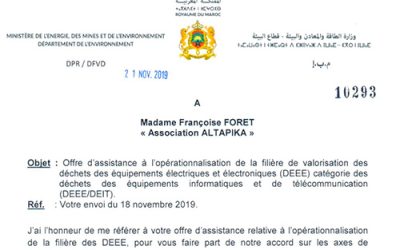 ALTAPIKA EST PARTENAIRE DE L’ETAT MAROCAIN POUR L’OPÉRATIONNALISATION D’UNE FILIÈRE DE DÉCHETS INFORMATIQUES